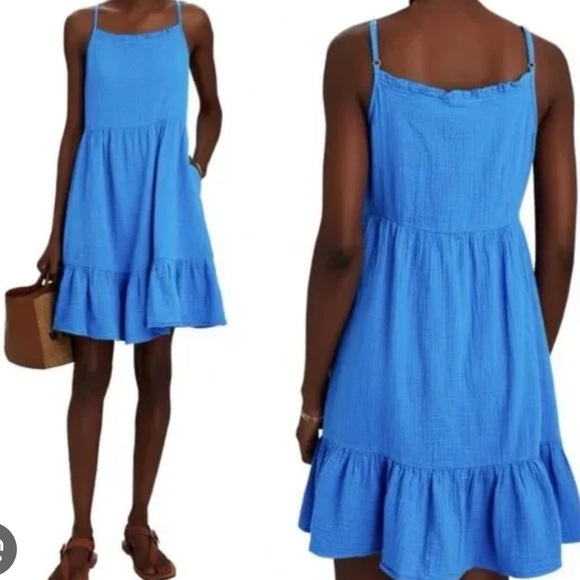 Rails Dresses & Skirts - NWT Rails Blue Candice Mini Dress | Gauzy with Pockets Size Small